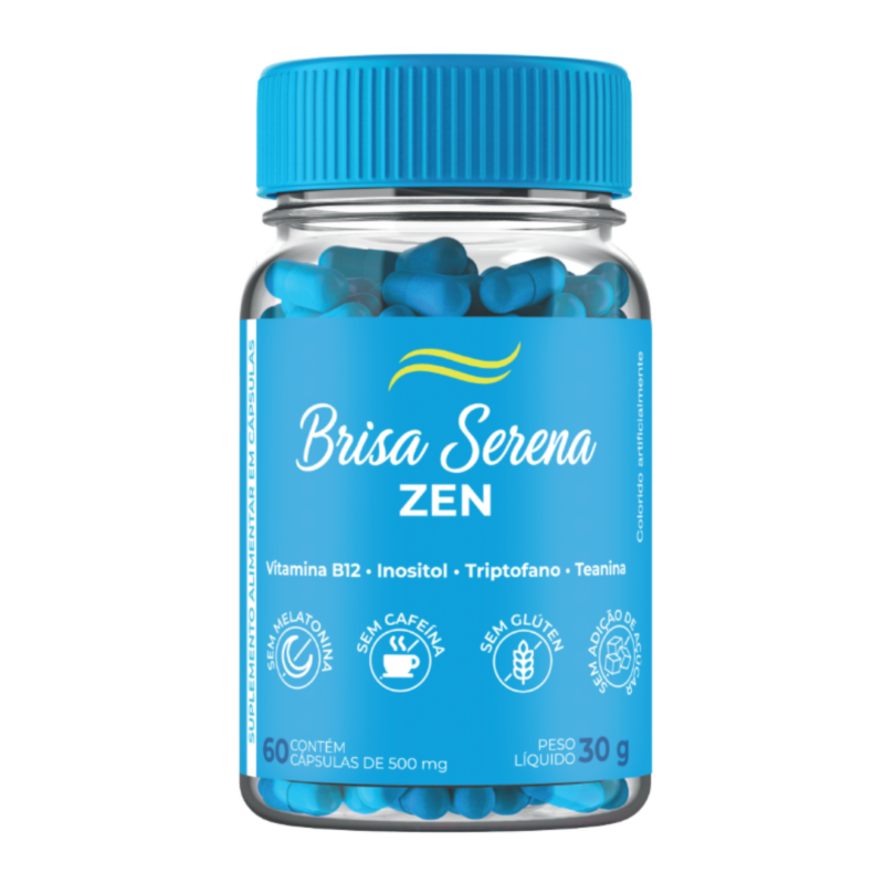 Brisa Serena ZEN Suplemento Natural para Relaxamento e Equilíbrio Emocional